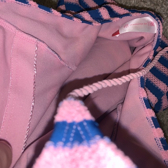 BRAND NWT No Boundaries Pink & Blue Swimsuit sz S - Picture 11 of 14